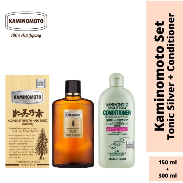 Bundling Kaminomoto Hair Tonic Silver + Conditioner